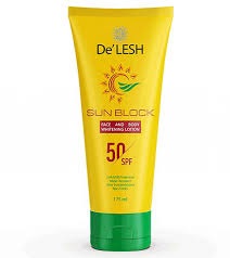 De'Lesh Sun Block SPF 50 Lotion For Unisex – 175 ml