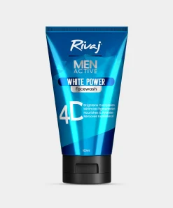 Men Active White Power Face wash 100ml RiVAJ